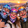 BlueJose Funny Face Ski Bestie Squad Winter Balaclava Face Mask (10 faces)
