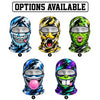 BlueJose Funny Monster Face Ski Mask Colorful Graffiti Full Face Balaclava – Snowboarding & Winter Sports Face Cover (5 animals)