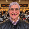 BlueJose Granny Gray-Hair Knit & Scary Clown Face Funny Expression 3D-Print Balaclava