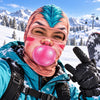 BlueJose Funny Lady Face 3D-Print Face Mask Balaclava (3 Faces)