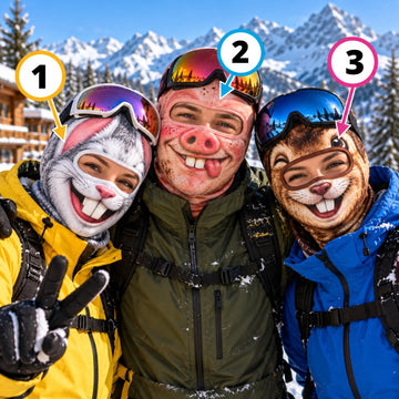 BlueJose Funny Animal Ski Mask Balaclava (3 animals)