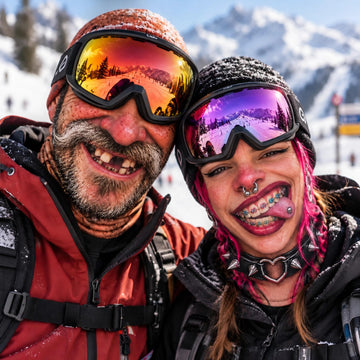 BlueJose Funny Ugly Face Ski Mask Big Nose Missing Teeth Braces & Piercing Expressions Realistic Face Balaclava (10 Faces)
