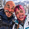 BlueJose Funny Ugly Face Ski Mask Big Nose Missing Teeth Braces & Piercing Expressions Realistic Face Balaclava (10 Faces)