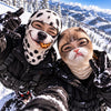 BlueJose Funny Cute Dalmatian Dog & Grumpy Cat Face Ski Mask Realistic Animal Print Full Face Balaclava (5 faces)