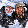 BlueJose Funny Crazy Face Ski Mask Old Man Missing Teeth Grandma Viking Beard Snow Monster & Colorful Braces Full Face Balaclava (5 faces)