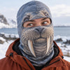 BlueJose Funny Animal Face Ski Mask Sloth Llama Frog Owl Walrus & Chameleon Cartoon Full Face Balaclava (10 animals)