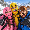 BlueJose Funny Cartoon Emoji Face Ski Mask Colorful Winking Smiling Confused & Sleepy Expressions Full Face Balaclava (12 masks)