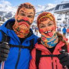 BlueJose Funny Cartoon Face Ski Mask Retro Clown Mustache Big Lips & Goofy Expressions Full Face Balaclava (10 faces)