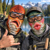 BlueJose Funny Fish Face Ski Mask Largemouth Bass Rainbow Trout Catfish Walleye Northern Pike & Freshwater Fish Full Face Balaclava (10 fish masks)