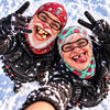 BlueJose Funny Face 3D-Print Balaclava – Full-Face Ski Mask with Eye Cutouts, Printed Teeth/Beard/Mouth Graphics & Novelty Patterns