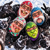 BlueJose Funny Face 3D-Print Balaclava – Full-Face Ski Mask with Eye Cutouts, Printed Teeth/Beard/Mouth Graphics & Novelty Patterns