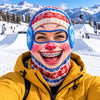 BlueJose Funny Character Balaclava Ski Mask 3D Printed Old Man Walrus Braces Smile Hood (5 Faces)