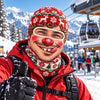 BlueJose Funny Festive Character Balaclava Ski Mask 3D Printed Blonde Wig Mustache Red Nose Hood (5 Faces)