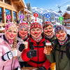 BlueJose Funny Festive Character Balaclava Ski Mask 3D Printed Blonde Wig Mustache Red Nose Hood (5 Faces)