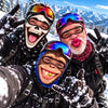 BlueJose Funny Crazy Face Ski Mask Skull Monkey Big Lips Santa Beard & Hilarious Expressions Full Face Balaclava (5 faces)
