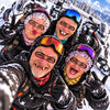 BlueJose Funny Old Man & Grandma Missing Teeth Gray Hair Crazy Expressions Full Face Balaclava (5 faces)