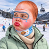 BlueJose Funny Crazy Face Ski Mask Gorilla Bubblegum Snow Monster Baby Face Raccoon & Lucha Libre Full Face Balaclava (5 faces)