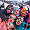 BlueJose Funny Crazy Face Ski Mask Gorilla Bubblegum Snow Monster Baby Face Raccoon & Lucha Libre Full Face Balaclava (5 faces)