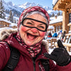 BlueJose Funny Hair Rollers Meme Grandma Balaclava Ski Mask (5 Faces)