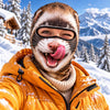 BlueJose Funny Animal Face Ski Mask Donkey Hippo Rabbit & Sloth Crazy Smiling Full Face Balaclava (5 faces)