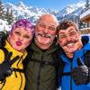 BlueJose Funny Grandma Old Man Balaclava Ski Mask Set (3 Faces)