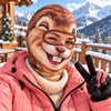 BlueJose Funny Animal Face 3D-Print Balaclava (3 animals)