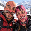 BlueJose Funny Ugly Face Ski Mask Big Nose Missing Teeth Braces & Piercing Expressions Realistic Face Balaclava (10 Faces)