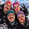 BlueJose Funny Gangster Old Man & Grandma Face Ski Mask Gold Chains Cigars Missing Teeth & Hip Hop Expressions Full Face Balaclava (5 faces)