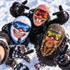 BlueJose Funny Crazy Face Ski Mask Old Man Missing Teeth Grandma Viking Beard Snow Monster & Colorful Braces Full Face Balaclava (5 faces)