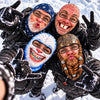 BlueJose Funny Crazy Face Ski Mask Old Man Missing Teeth Grandma Viking Beard Snow Monster & Colorful Braces Full Face Balaclava (5 faces)