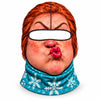 BlueJose Funny Ugly Face Ski Mask Crazy Missing Teeth Big Lips Curly Mustache Grumpy Grandma & Tongue Out Expressions Full Face Balaclava (10 faces)
