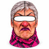 BlueJose Funny Ugly Face Ski Mask Crazy Missing Teeth Big Lips Curly Mustache Grumpy Grandma & Tongue Out Expressions Full Face Balaclava (10 faces)