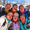 BlueJose Funny Ugly Face Ski Mask Crazy Missing Teeth Big Lips Curly Mustache Grumpy Grandma & Tongue Out Expressions Full Face Balaclava (10 faces)