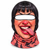 BlueJose Funny Ugly Face Ski Mask Crazy Missing Teeth Big Lips Curly Mustache Grumpy Grandma & Tongue Out Expressions Full Face Balaclava (10 faces)