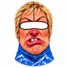 BlueJose Funny Ugly Face Ski Mask Crazy Missing Teeth Big Lips Curly Mustache Grumpy Grandma & Tongue Out Expressions Full Face Balaclava (10 faces)