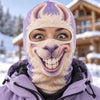 BlueJose Funny Animal Face Ski Mask Sloth Llama Frog Owl Walrus & Chameleon Cartoon Full Face Balaclava (10 animals)