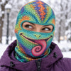 BlueJose Funny Animal Face Ski Mask Sloth Llama Frog Owl Walrus & Chameleon Cartoon Full Face Balaclava (10 animals)