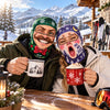 BlueJose Funny Christmas Face Ski Mask Santa Claus Snowman & Holiday Lights Print Full Face Balaclava (13 faces)
