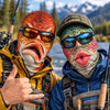 BlueJose Funny Fish Face Ski Mask Largemouth Bass Rainbow Trout Catfish Walleye Northern Pike & Freshwater Fish Full Face Balaclava (10 fish masks)
