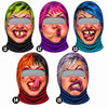 BlueJose Funny Ugly Face Ski Mask Crazy Missing Teeth Big Lips Mustache & Tongue Out Expressions Full Face Balaclava (20 faces)