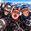 BlueJose Funny Crazy Face Ski Mask Skull Monkey Big Lips Santa Beard & Hilarious Expressions Full Face Balaclava (5 faces)
