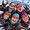 BlueJose Funny Crazy Face Ski Mask Skull Monkey Big Lips Santa Beard & Hilarious Expressions Full Face Balaclava (5 faces)
