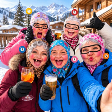 BlueJose Funny Old Grandma Balaclava Ski Mask (5 faces)