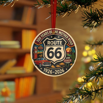 Bluejose Roadtrip Route 66 (1926-2026) Acrylic Ornament