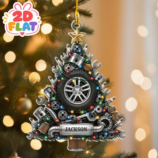 Bluejose Custom Name Auto Car Holiday Xmas Decor