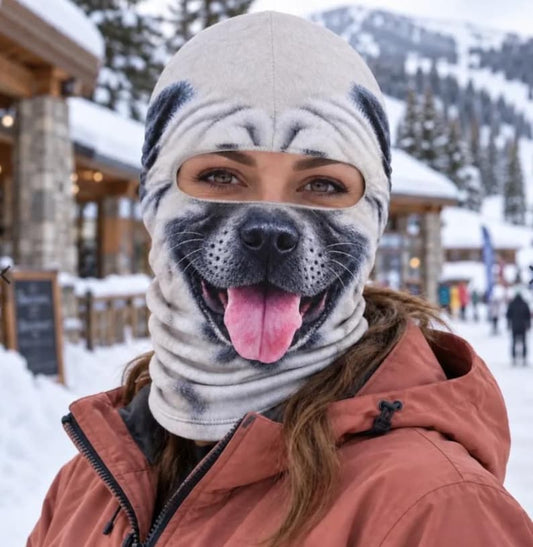 BlueJose Happy Pug Face Balaclava Face Mask