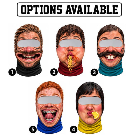 BlueJose Hilarious Winter Face Covering Balaclava Face Mask (5 Faces)