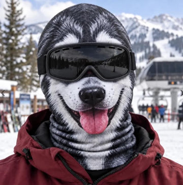 BlueJose Happy Husky Face Balaclava Face Mask