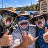 BlueJose Funny Fishing Balaclava Face Mask (12 Fishes)