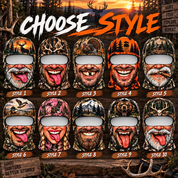 BlueJose Wildlife Animal Camo Funny Face Balaclava Face Mask (10 animals)